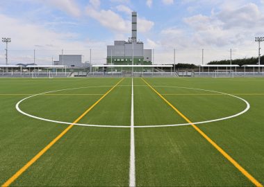 施工実績を追加しました<br />【健康ふれあい公園（サッカー場）】