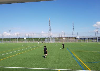 近江八幡市健康ふれあい公園で<br />実際にサッカーしてきました☆